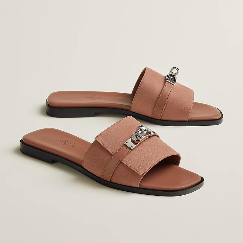 Dép Hermes Giulia Sandal Nữ Be